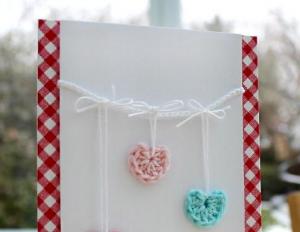 Cómo tejer un corazón o un acogedor San Valentín con tus propias manos Cadena de corazones a crochet