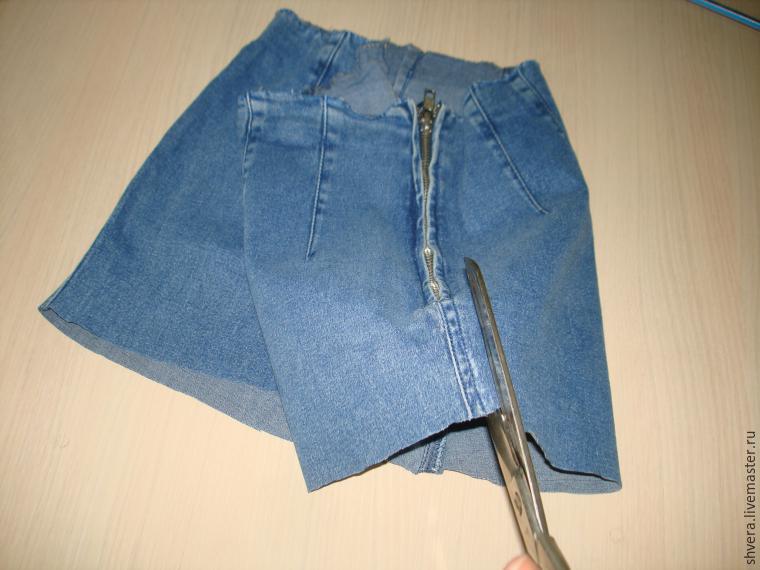 Как из джинс сделать юбку своими руками пошаговая инструкция